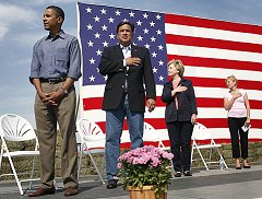 Barack Hussein Obama won't salute the U.S. Flag