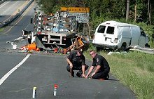 Burtonsville MD Illegal Alien Crash Scene