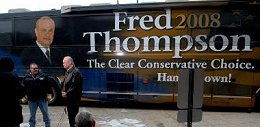 Fred Thompson bus