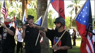 Neo-Nazis Protest Illegal Immigration in Arizona