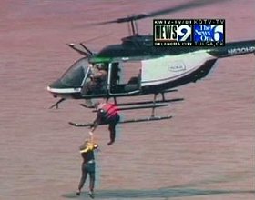OHP Helicopter Rescue in Kingfisher OK