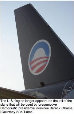 American Flag removed from Obama's jet