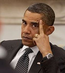 Obama middle finger