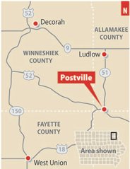 Postville map