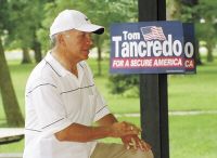 Rep. Tom Tancredo campaigning in Iowa