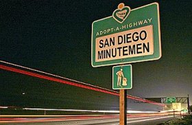 San Diego Minutemen sign