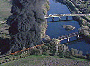 Union Pacific Railroad Trestle Fire 